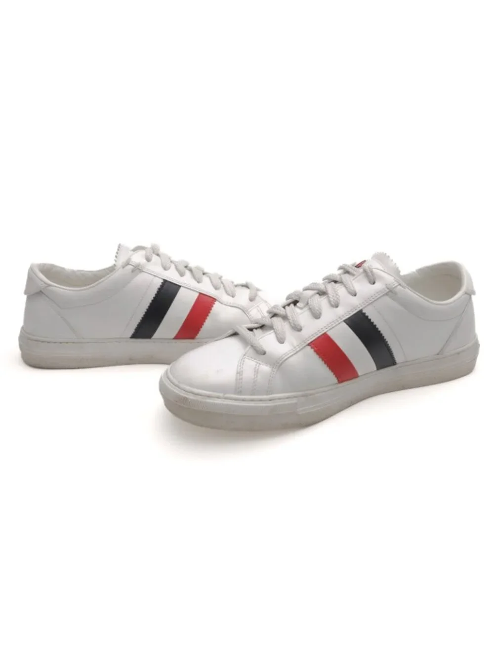 Moncler Sneakers Low Cut Leather White 70 New Monaco Sneaker